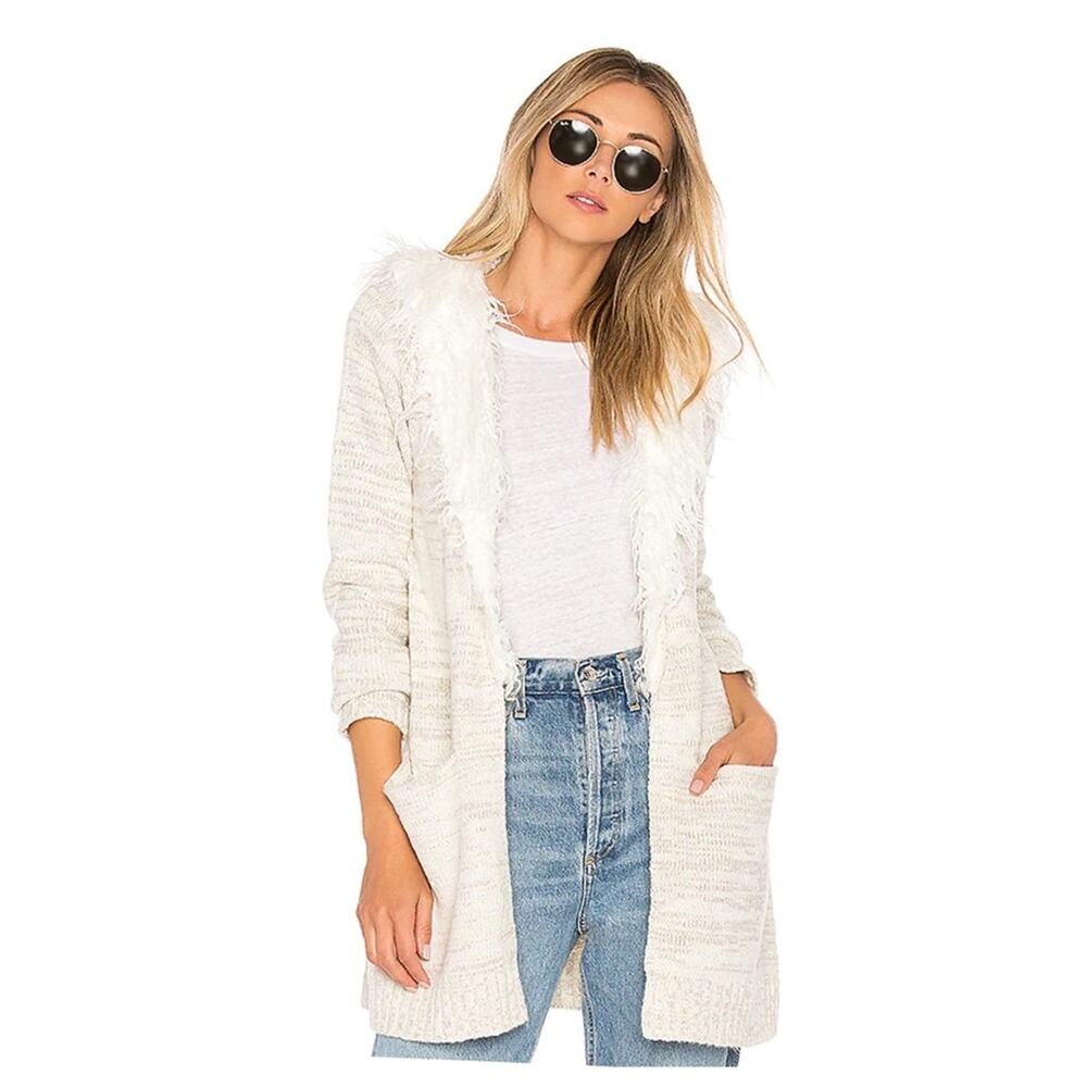 Show Me Your Mumu Roadie Sweater With Sherpa Trim